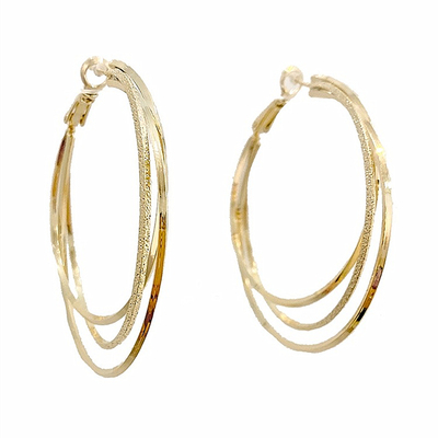 多层大耳圈2025新款潮s925纯银针大圈耳环夏季气质女神范夸张耳饰