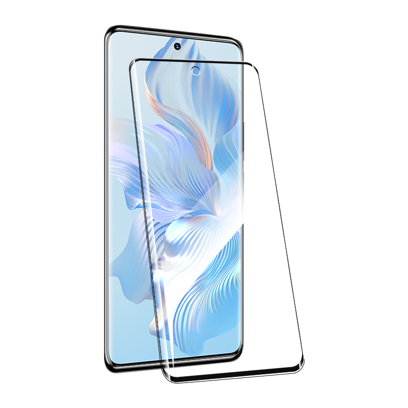 适用于荣耀80钢化膜全屏覆盖honor80se手机膜曲面玻璃膜荣耀80Pro高清护眼抗蓝光荣耀防摔防爆防指纹保护膜