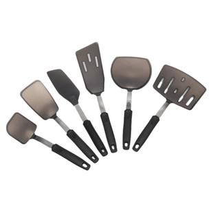 出口同款 硅胶套装6件套弹簧手柄煎鱼铲煎鸡蛋铲煎牛扒硅胶铲