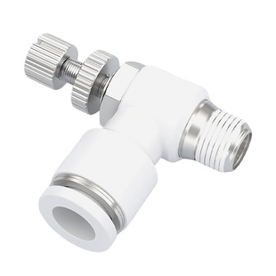 SL8-02 6-02 4-M5 节流阀气动可调气管快速接头调节阀 气缸调速阀