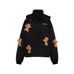 NOISY TEDDY 情侣25年冬季新款连帽立领羽绒服保暖时尚可爱熊玩偶