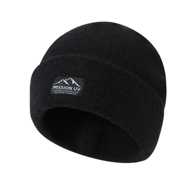 MISSIONUV男士纯羊毛保暖毛线帽