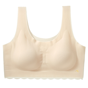 少女文胸初中学生女裸感无痕背心青春发育期青少年高中生运动内衣