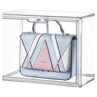 模型手办收纳盒亚克力全透明棉花娃娃绒毛玩偶展示盒防尘玲娜贝儿