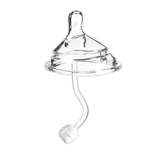 方形奶瓶配件奶嘴吸管嘴鸭嘴水杯头手把柄吸管直管赫适配嘿根奶瓶