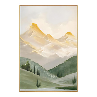 日照金山客厅装饰画风景山水沙发背景墙落地壁画大幅玄关过道挂画