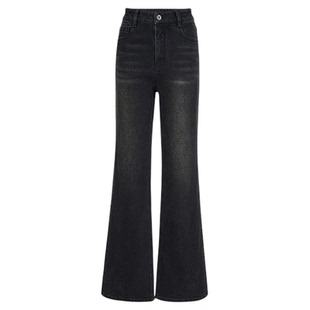 【商场同款】HPLY荷比俪2026春新款棉经典复古水洗直筒微喇牛仔裤