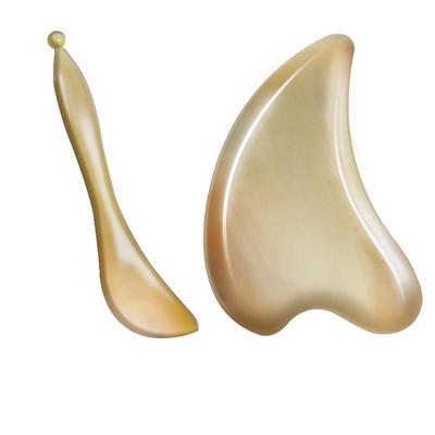 水牛角刮痧板面部美容全身通用刮脸板提拉眼部拨筋棒脸部专用GX1