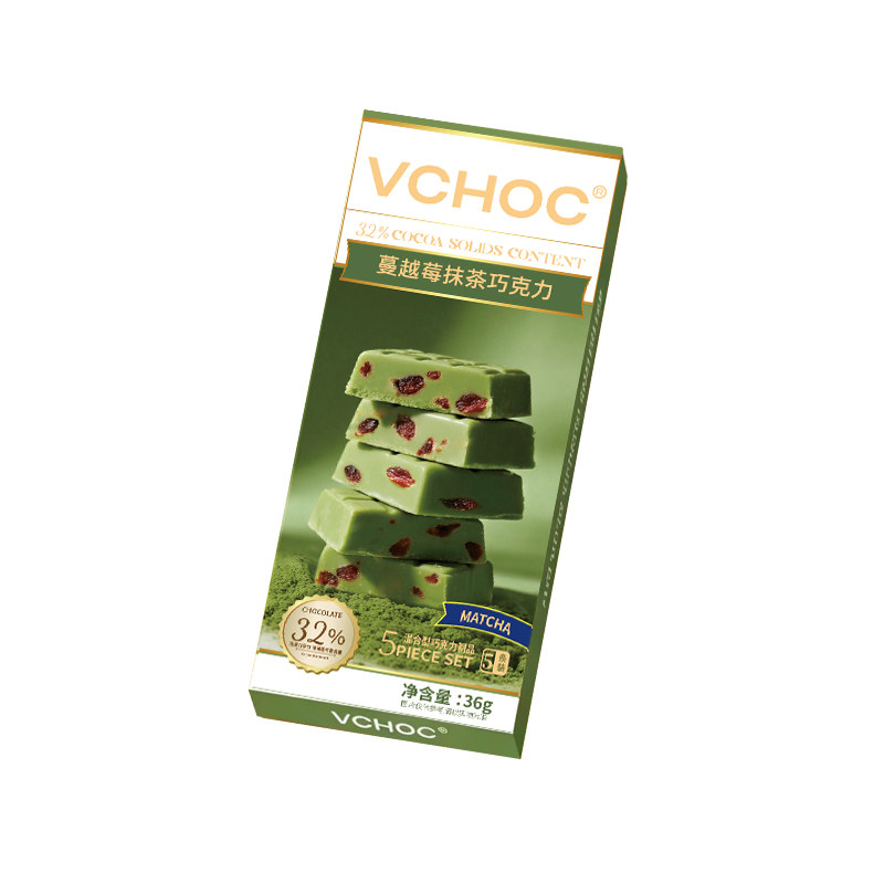 VCHOC纯可可脂坚果脆夹心黑巧克力网红喜糖果送女友礼物休闲零食