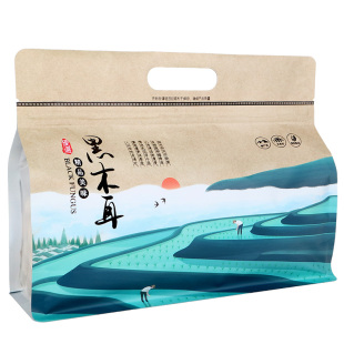 八边封土特产自封口袋加厚手提密封袋子香菇黑木耳塑料礼品包装袋