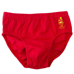 迪士尼儿童内裤男孩本命年男童宝宝短裤喜庆新年红色三角内裤高腰