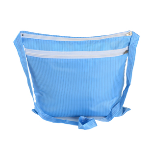 防静电服收纳袋无尘包洁净服防尘背包单肩斜跨双层拉链无尘收纳包