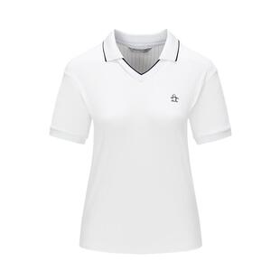 【沈月同款】Munsingwear万星威高尔夫夏季女士翻领短袖POLO衫t恤
