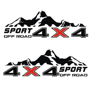 4x4车贴四驱标越野车尾贴纸长城炮皮卡车装饰贴花货车个性创意贴