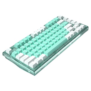 腹灵Q75机械键盘2.4G蓝牙无线有线三模游戏电竞办公透明RGB热插拔