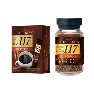 进口UCC悠诗诗117冻干美式速溶黑咖啡粉90g瓶装+便携装30泡组合装