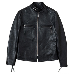 HDK(海觉）水洗7号全植马皮机车直拉beck 666 短款刀锋修身版型