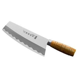 久保利不锈合金钢海宁式菜刀锋利薄切菜片刀切肉厨房斩切家用刀具