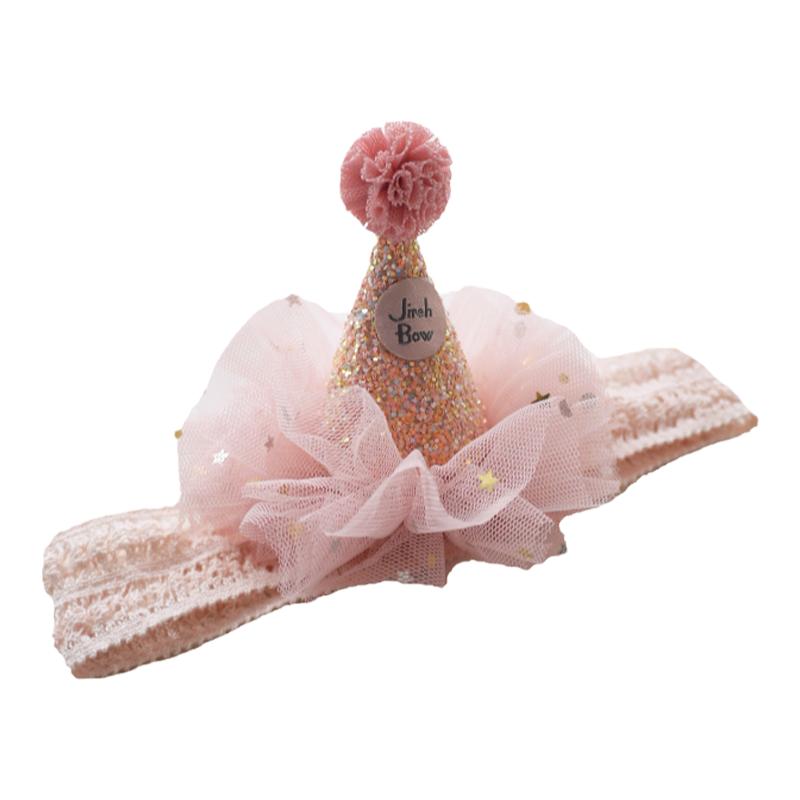 儿童女宝宝生日皇冠帽子发带