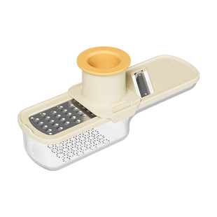 三合一姜蒜研磨器新款家用厨房姜蒜磨泥器多功能带护手刨丝切片器