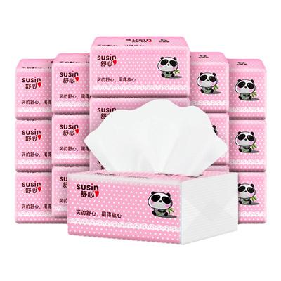 舒心实惠装整箱批商用面巾抽纸