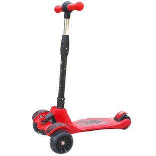 小伙伴儿童滑板车2-3-6-8岁小孩溜溜车男孩滑滑闪光两四轮女宝宝4