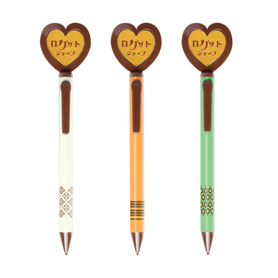 日式复古心形相框棒棒糖自动铅笔