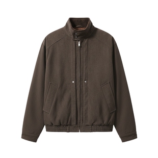 男士高级感外套冬装灯芯绒加绒加厚美式立领保暖夹克2026新款