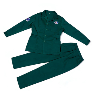 医院护工后勤养老院护理分体套装湖蓝工勤男女款墨绿麻醉师工作服