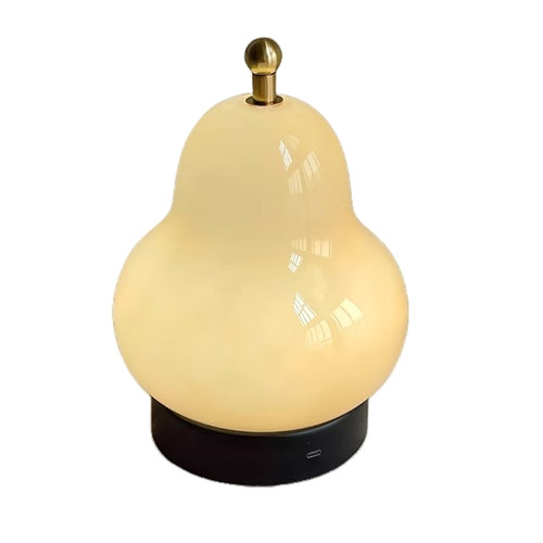 送礼物小夜灯床头灯装饰台灯中古法式奶油梨台灯卧室床头书房台灯