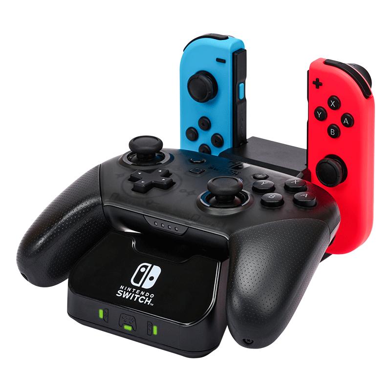 任天堂Switch Pro手柄充电器座充底座 PowerA座充支架NS原装Switch joycon塞尔达黑神话悟空手柄