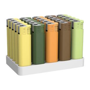 50支整盒金属防风打火机一次性批发充气耐用新款火机定制订做华酷