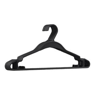 塑料衣架家居服装厂干洗店用黑色挂衣架全新加厚不易断工厂直销