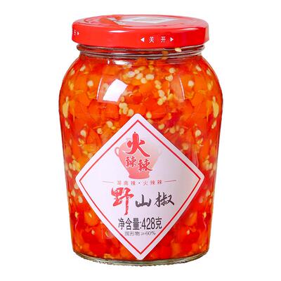 火辣辣发酵湖南特产428g瓶装辣酱