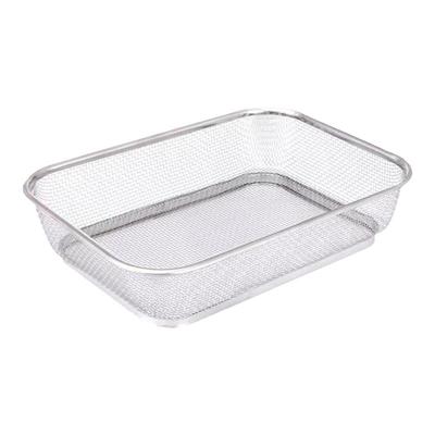 不锈钢沥水篮长方形篮子淘米篮洗菜篮过滤网篮网框密网筛菜筐漏筐