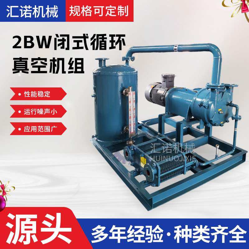 厂家供应环保真空机组 2BW闭式循环系统 节能节水水环式真空机组