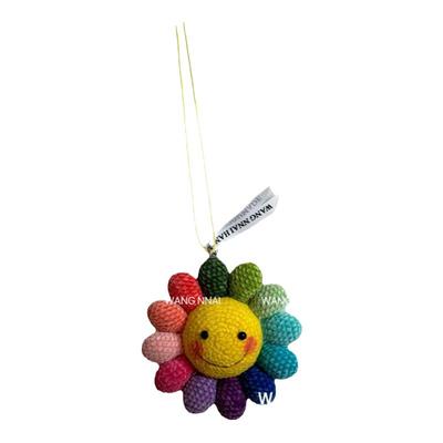 手工太阳花挂件毛线日系村上隆