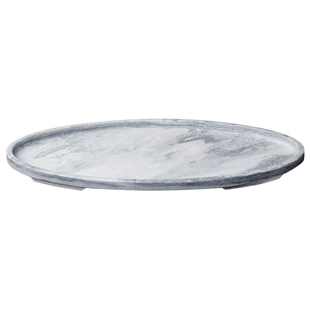 天然大理石假山盆景盆石头园艺托盘吸水石底座汉白玉石盆绿植花盆