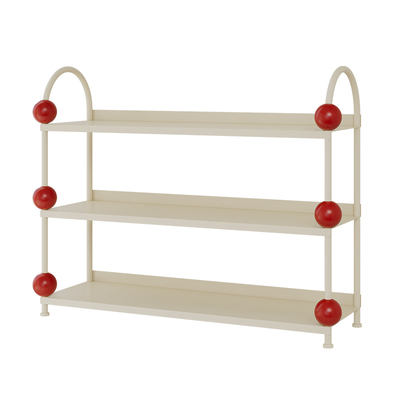 三层桌面咖啡杯收纳架铁艺复古