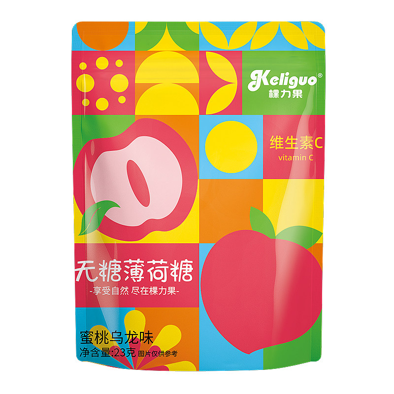 棵力果无糖薄荷糖小包装接吻糖