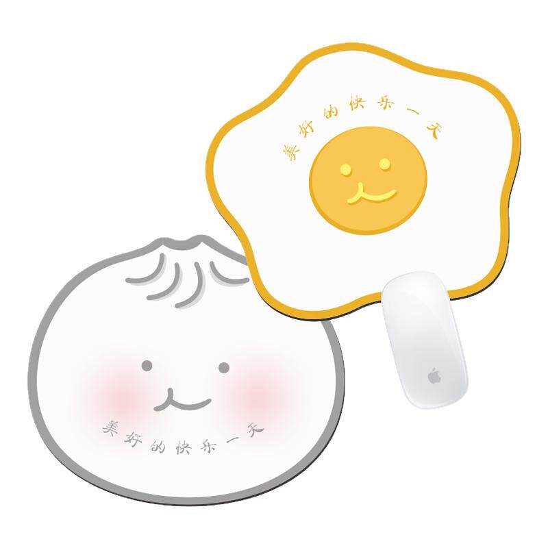 包子煎蛋鼠标垫创意食物异形防滑