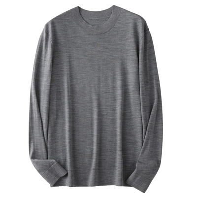 简约半高领长袖针织衫羊毛打底衫