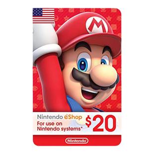 新款任天堂NS点卡20美元eShop充值点券Switch美服游戏礼品卡USD20