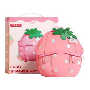 germ儿童幼儿园入学入园草莓书包女孩女宝宝女童卡通可爱小班背包