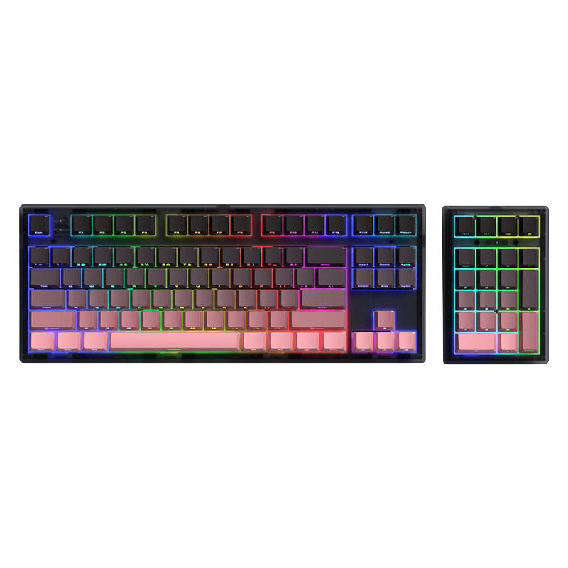 腹灵MK870pro三模客制化机械键盘