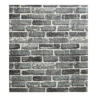 仿古青砖墙贴文化石墙纸加厚自粘超厚外墙防水防晒网红3d立体复古