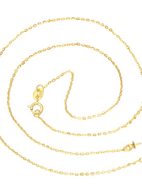 S925纯银项链可以粘珍珠半成品