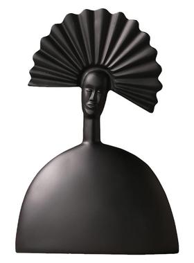 现代简约创意抽象人物博古架摆件