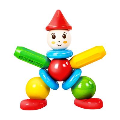 磁力棒大积木玩具益智拼装3到6岁