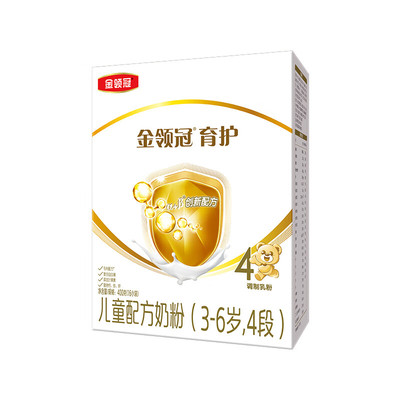 【新鲜日期】伊利金领冠育护4段3-6岁儿童配方牛奶粉盒装400g